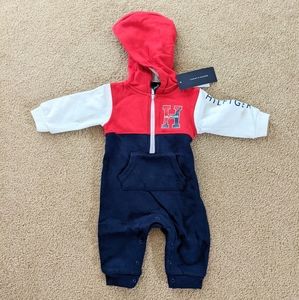 Tommy Hilfiger Hooded Coverall Onesie